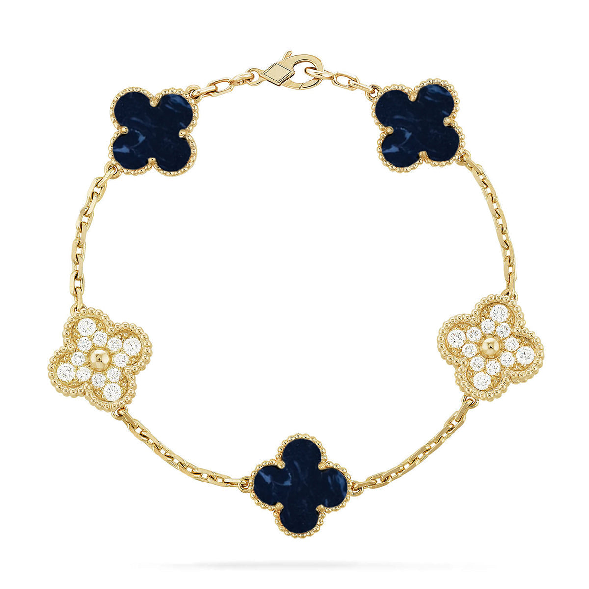 [Moco]New CLOVER 5 MOTIF PIETERSITE BRACELET COLLECTION