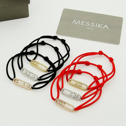 [ Moco ]Messika Care(s) pink cord pavé bracelet