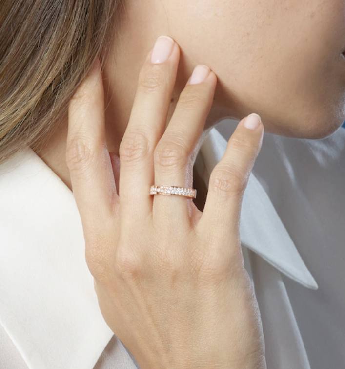 ¡®Moco¡¯ALLIANCE LIENS VIDENCE PAVED DIAMOND 4MM RING