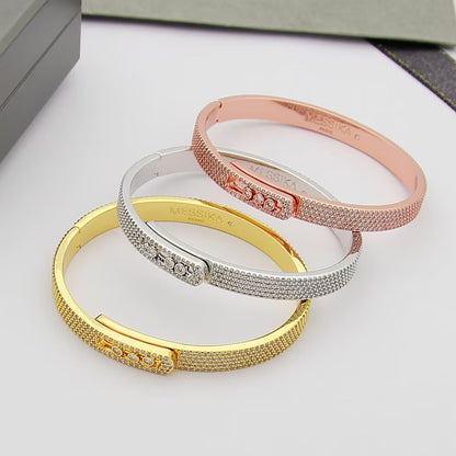[ Moco ]Move Noa Full Pavé Diamond Bangle Bracelet