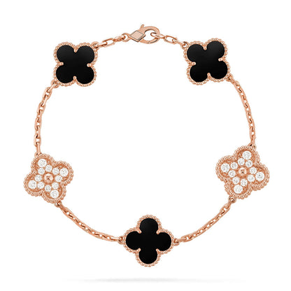 [Moco]New CLOVER 5 MOTIF ONYXS BRACELET COLLECTION
