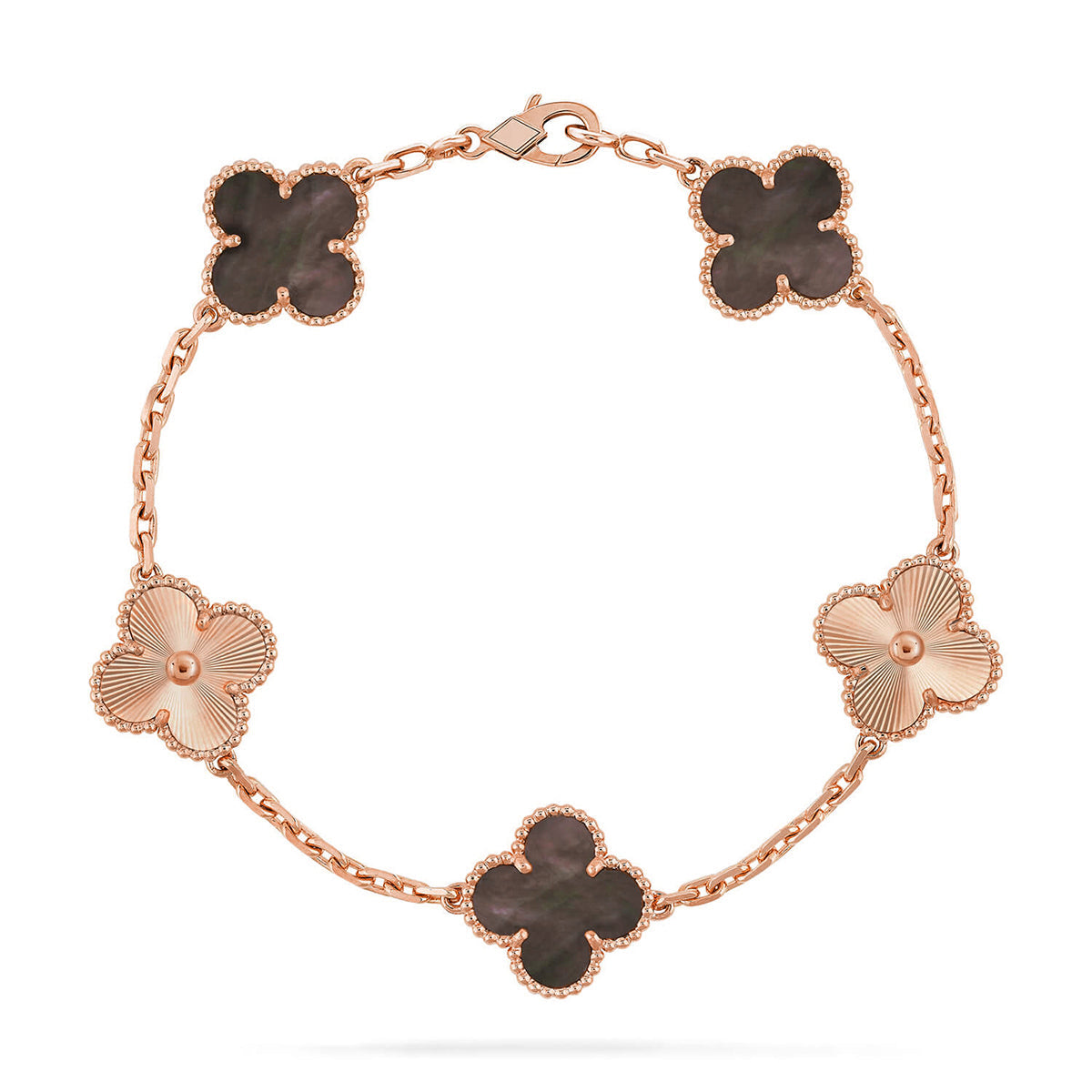 [Moco]New CLOVER 5 MOTIF GRAY MOP BRACELET COLLECTION