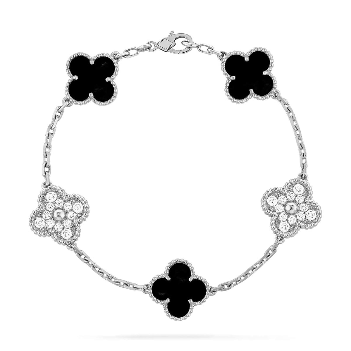 [Moco]New CLOVER 5 MOTIF ONYXS BRACELET COLLECTION