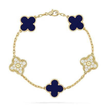 [Moco]New CLOVER 5 MOTIF LAPIS LAZULI BRACELET COLLECTION