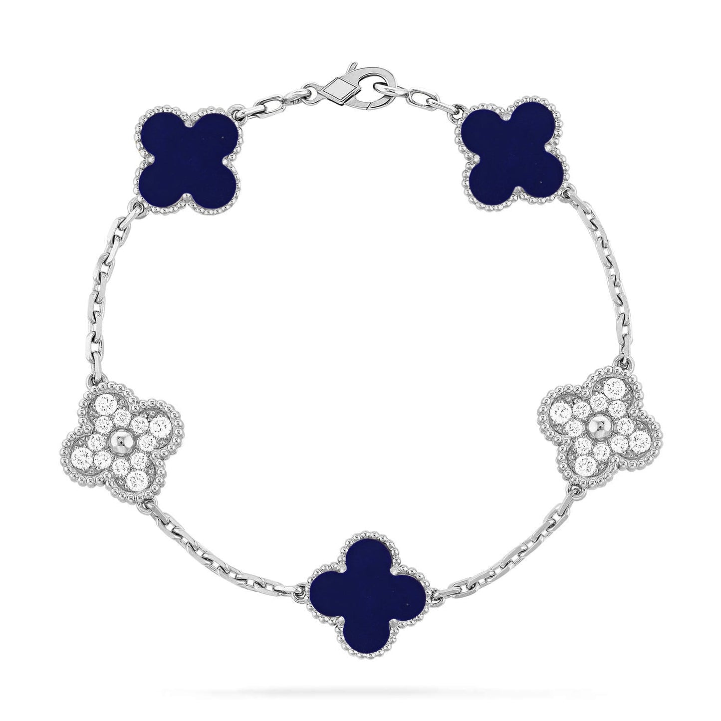 [Moco]New CLOVER 5 MOTIF LAPIS LAZULI BRACELET COLLECTION