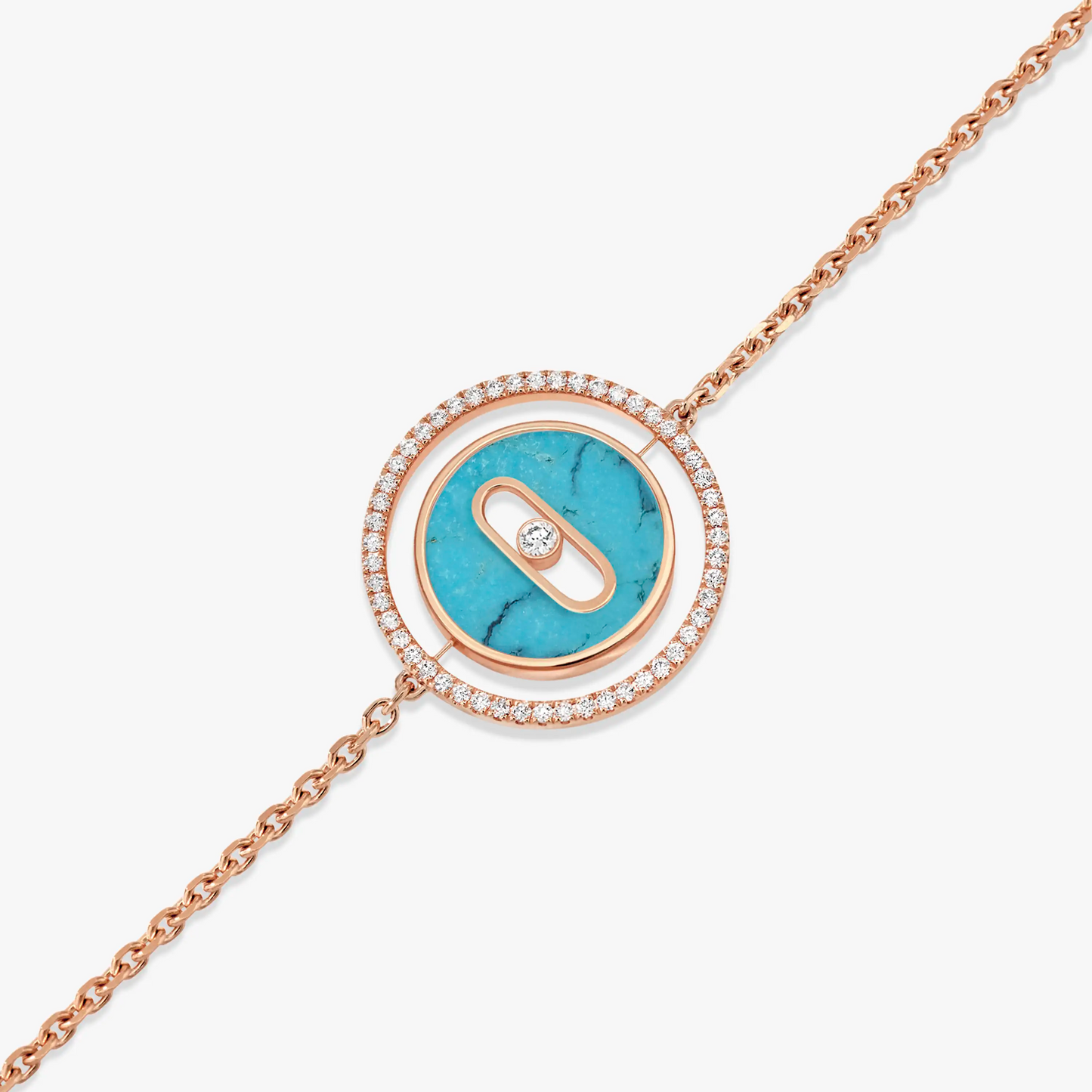 [ Moco ] Moco  MOVE TURQUOISE PINK GOLD DIAMOND BRACELET