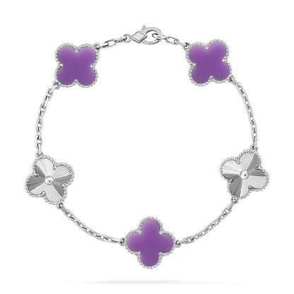 [Moco]New CLOVER 5 MOTIF LIGHT PURPLE BRACELET COLLECTION