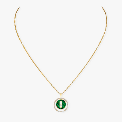 [ Moco ] Moco  MOVE 1 DIAMOND MALACHITE GOLD DIAMOND NECKLACE