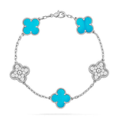 [Moco]New  CLOVER 5 MOTIF TURQUOISE BRACELET COLLECTION