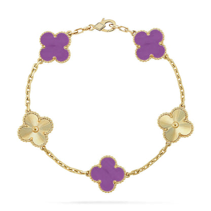 [Moco]New  CLOVER 5 MOTIF VIOLET BRACELET COLLECTION