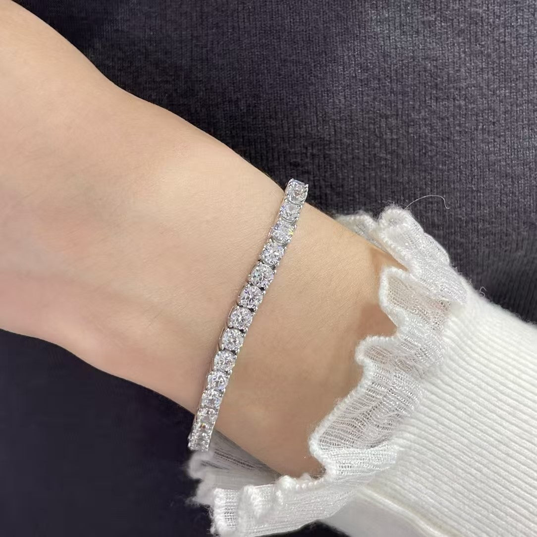 [¡®Moco¡¯]TENNIS BRACELET WITH FULL DIAMOND SETTING