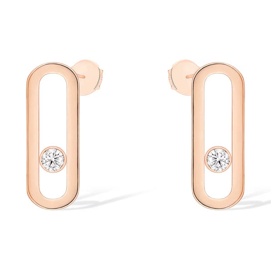 [ Moco ]MOVE UNO SMALL 1 DIAMOND EARRINGS