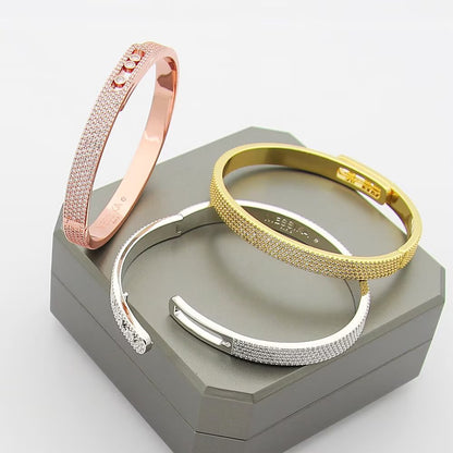 [ Moco ]Move Noa Full Pavé Diamond Bangle Bracelet