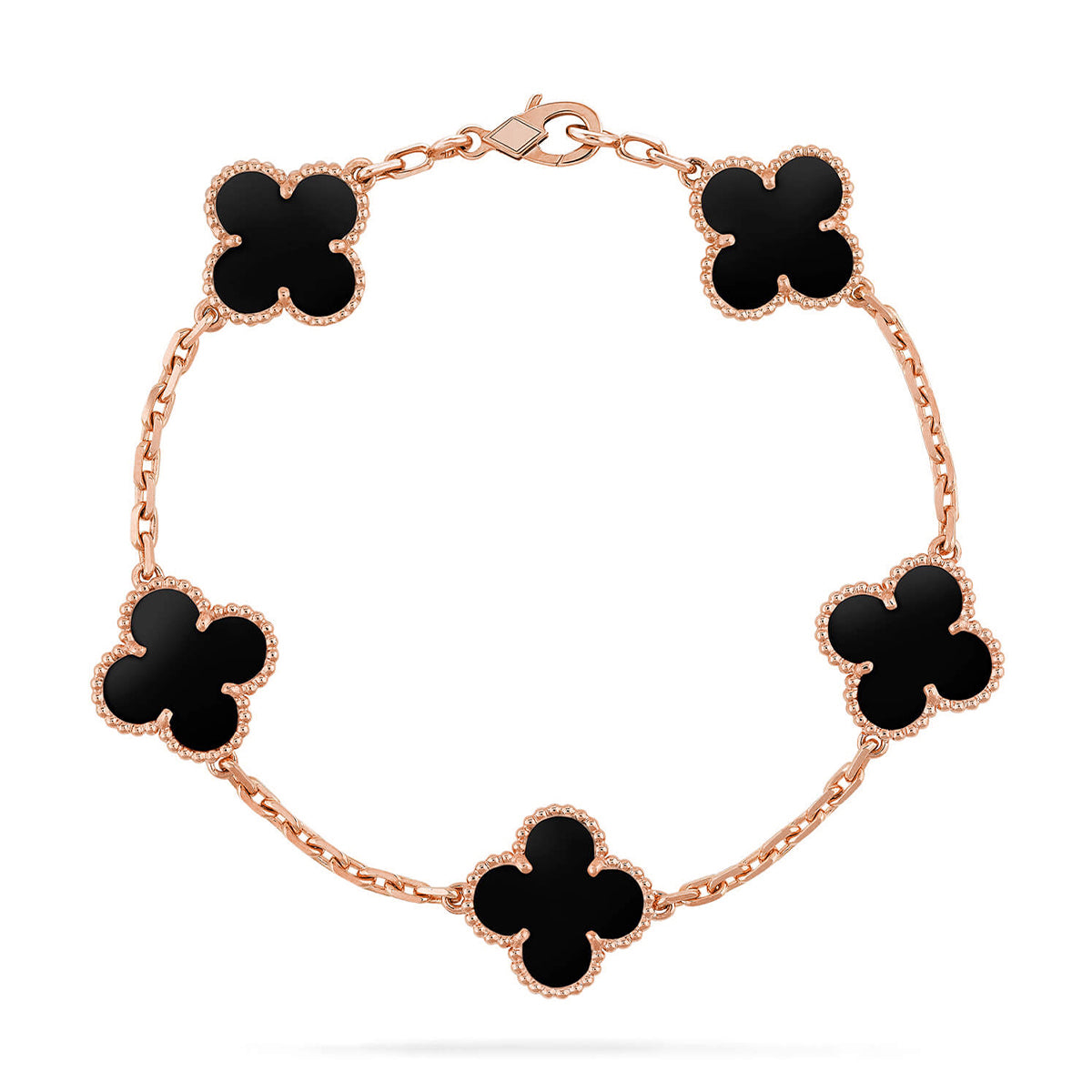 [Moco]New CLOVER 5 MOTIF ONYXS BRACELET COLLECTION