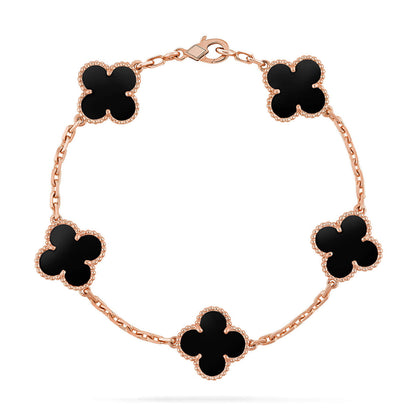 [Moco]New CLOVER 5 MOTIF ONYXS BRACELET COLLECTION