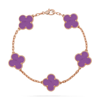 [Moco]New  CLOVER 5 MOTIF VIOLET BRACELET COLLECTION