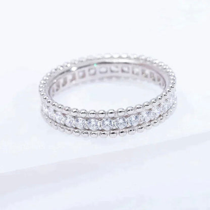 ¡®Moco¡¯PERLEE DIAMOND SILVER RING