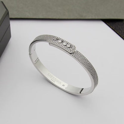 [ Moco ]Move Noa Full Pavé Diamond Bangle Bracelet