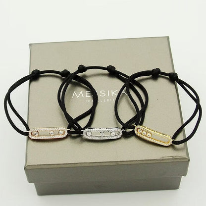 [ Moco ]Messika Care(s) pink cord pavé bracelet