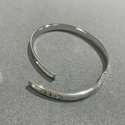 [ Moco ]Move Noa Rose Gold Pavé Diamond Bangle Bracelet