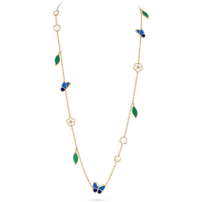 [Moco ]LUCKY SPRING BUTTERFLY 15 FLOWER NECKLACE