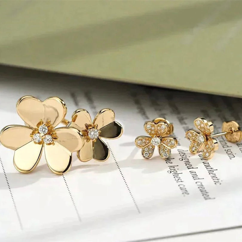 ¡®Moco¡¯CLOVER COMOS GOLD DIAMOND RING