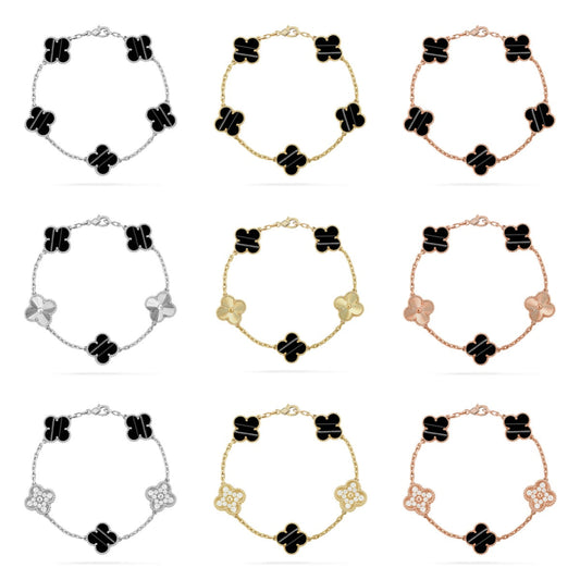 [Moco]New  CLOVER 5 MOTIF PULSAR STONE BRACELET COLLECTION
