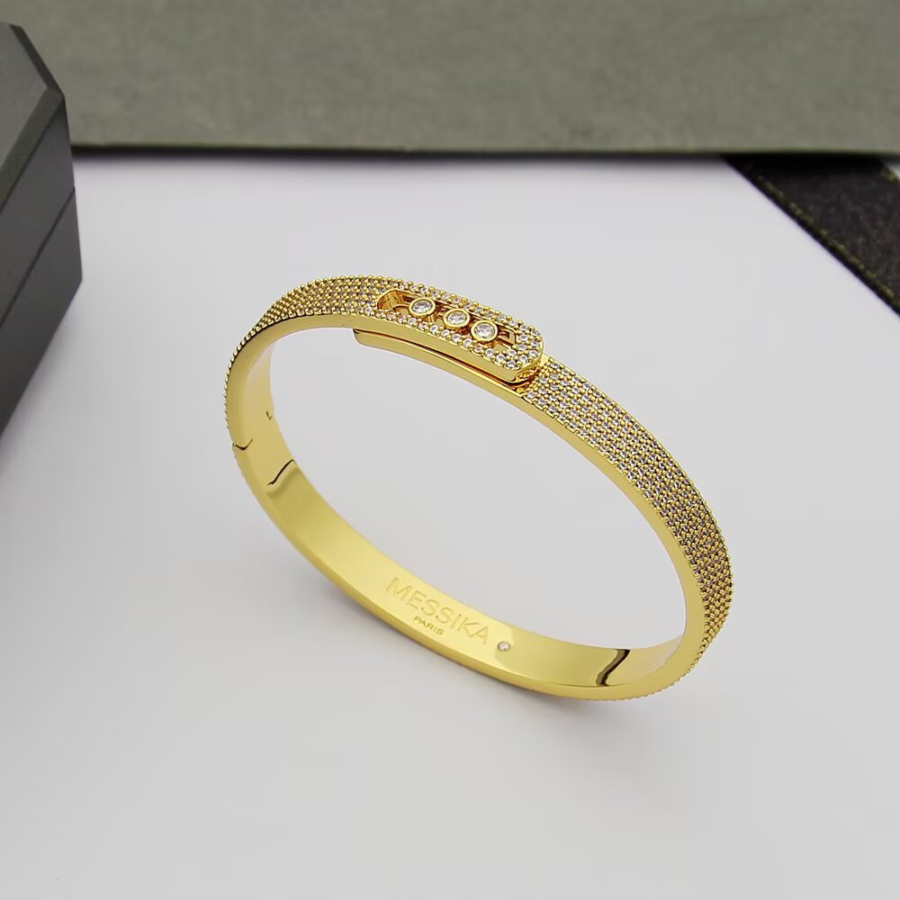 [ Moco ]Move Noa Full Pavé Diamond Bangle Bracelet