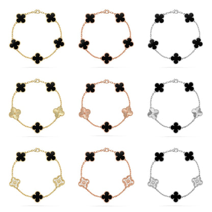 [Moco]New CLOVER 5 MOTIF ONYXS BRACELET COLLECTION