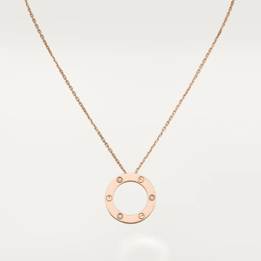 ¡®Moco¡¯LOVE NECKLACE 16MM 3 DIAMONDS