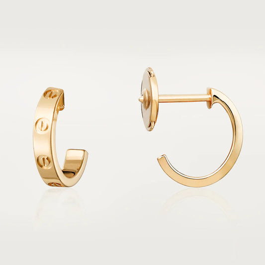 ¡®Moco¡¯LOVE EARRINGS 2.65MM PINK GOLD