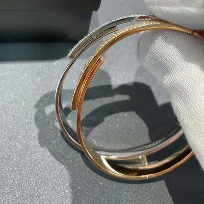 [ Moco ]Move Noa Rose Gold Pavé Diamond Bangle Bracelet