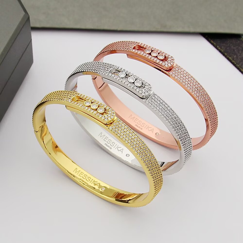[ Moco ]Move Noa Full Pavé Diamond Bangle Bracelet