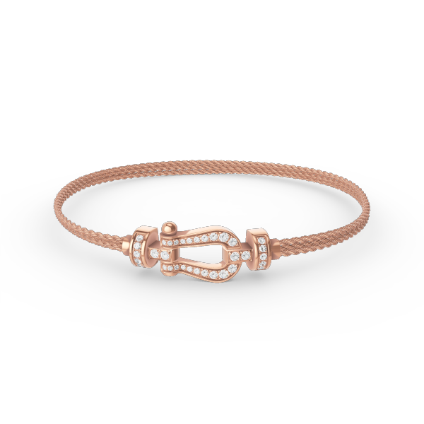 ¡®Moco¡¯FORCE SMALL HORSESHOE  DIAMOND CHAIN ROPE BRACELET
