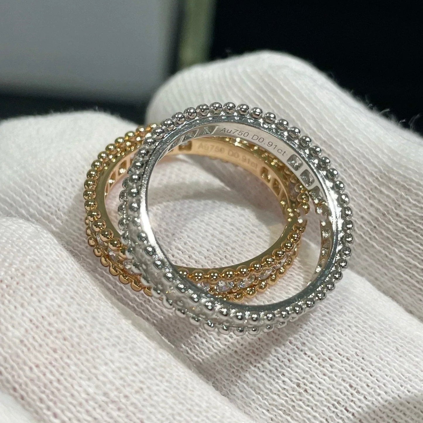 ¡®Moco¡¯PERLEE DIAMOND SILVER RING