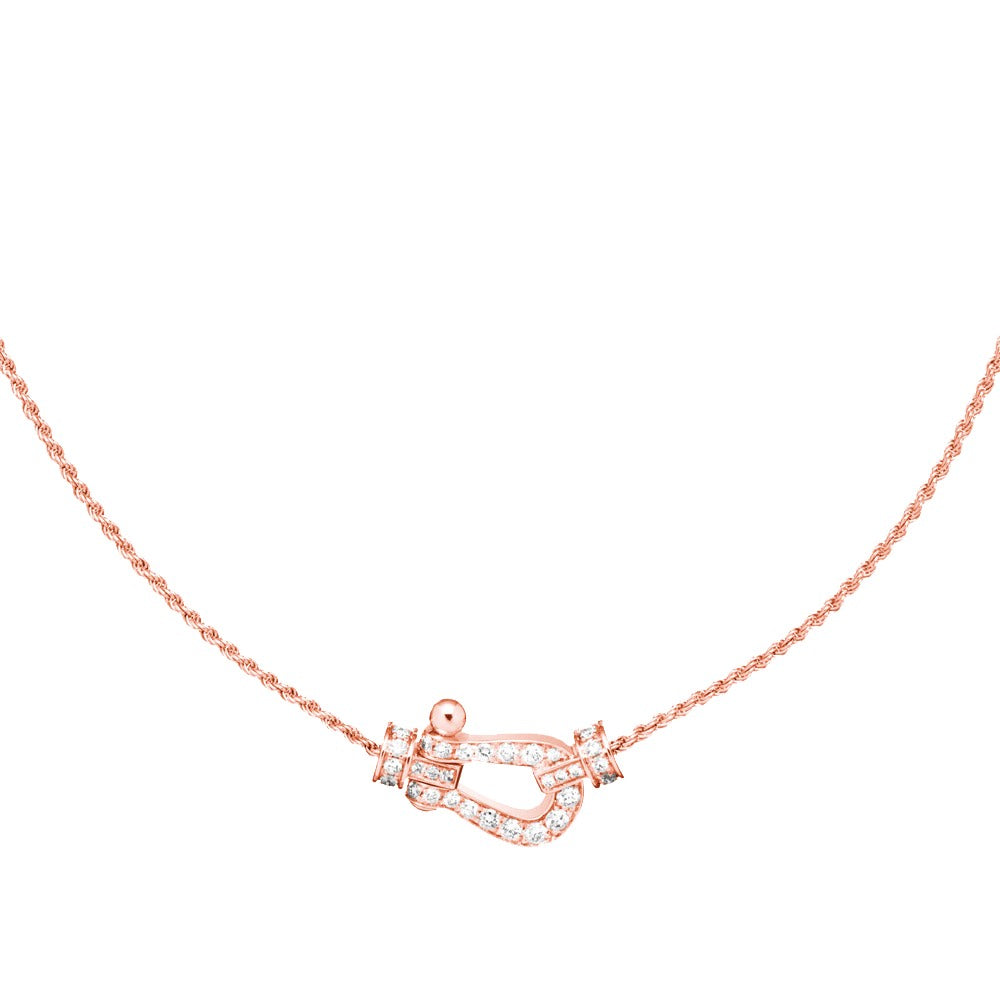 ¡®Moco¡¯FORCE 10 PINK GOLD DIAMOND NECKLACE