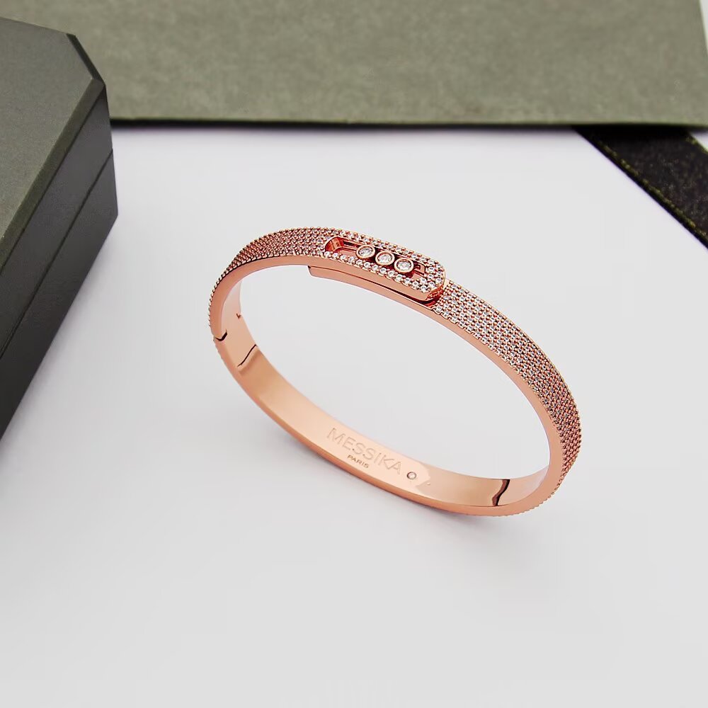 [ Moco ]Move Noa Full Pavé Diamond Bangle Bracelet