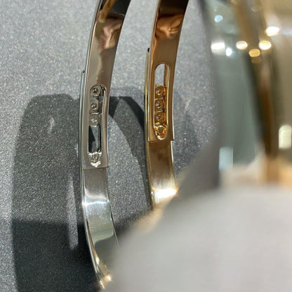 [ Moco ]Move Noa Rose Gold Pavé Diamond Bangle Bracelet