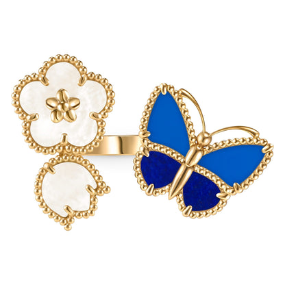 [Moco ]LUCKY SPRING BUTTERFLY OPEN-FACE RINGS