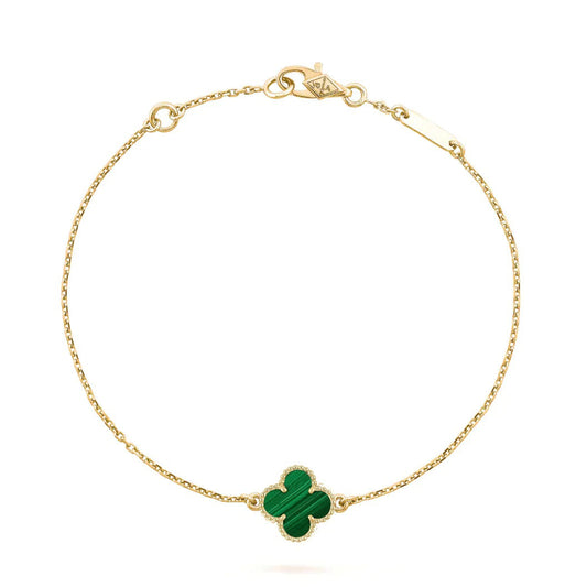 ¡®Moco¡¯CLOVER BRACELET MALACHITE 1 MOTIF