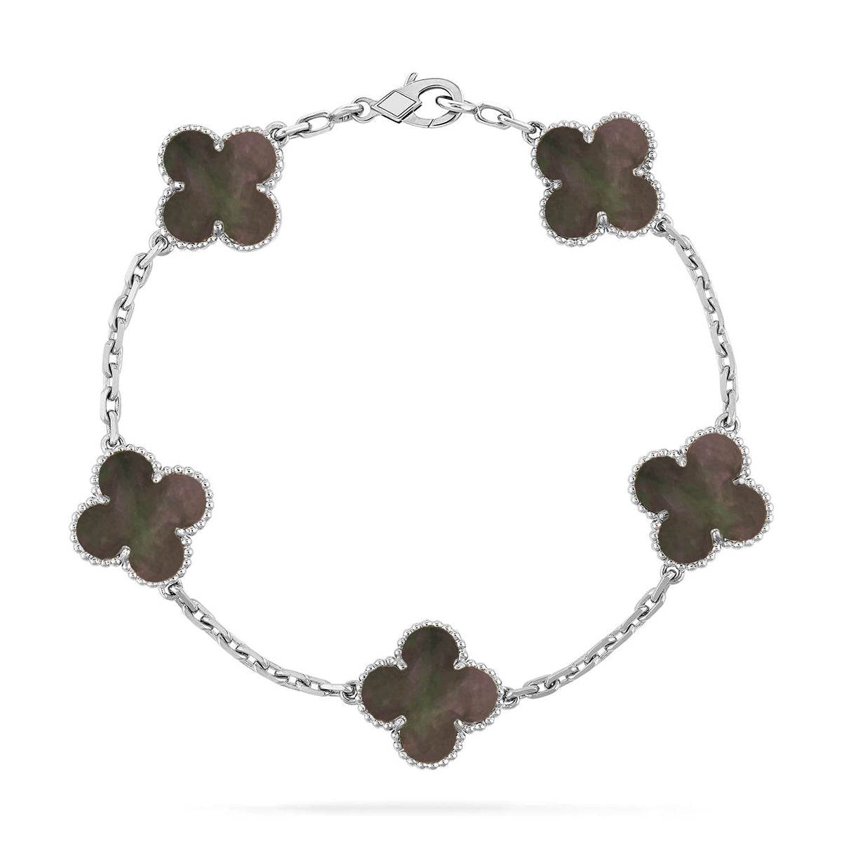 [Moco]New CLOVER 5 MOTIF GRAY MOP BRACELET COLLECTION