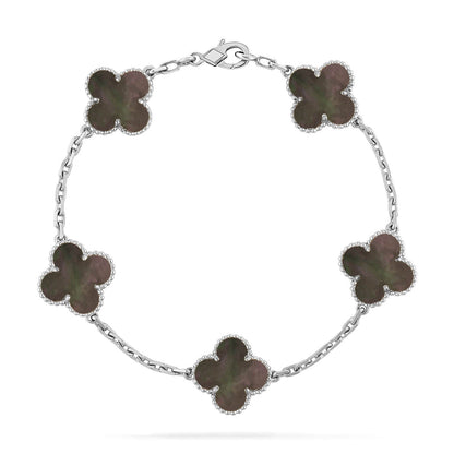 [Moco]New CLOVER 5 MOTIF GRAY MOP BRACELET COLLECTION