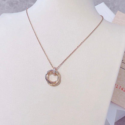 ¡®Moco¡¯TRINITY NECKLACE GOLD  DIAMONDS