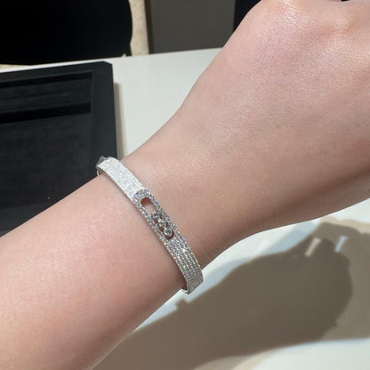 [ Moco ]Move Noa Ciselé half pavé bangle