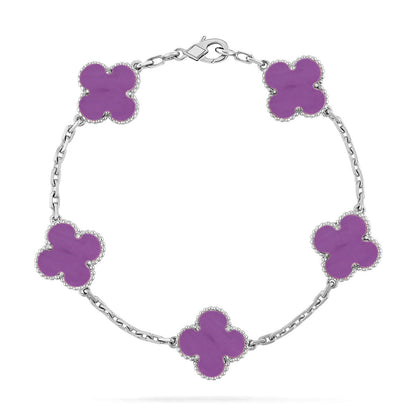 [Moco]New  CLOVER 5 MOTIF VIOLET BRACELET COLLECTION