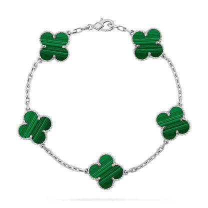 [Moco]New  CLOVER 5 MOTIF MALACHITE BRACELET COLLECTION
