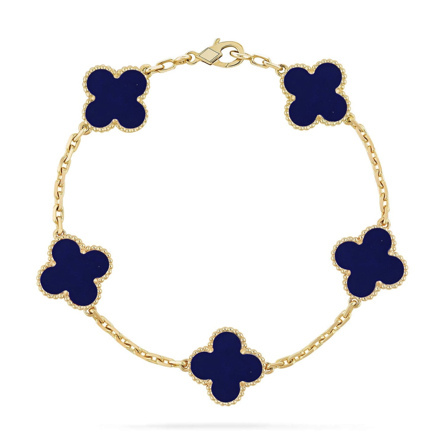 [Moco]New CLOVER 5 MOTIF LAPIS LAZULI BRACELET COLLECTION