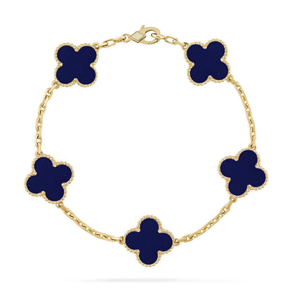 [Moco]New CLOVER 5 MOTIF LAPIS LAZULI BRACELET COLLECTION