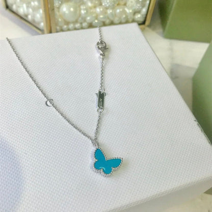 ¡®Moco¡¯BUTTERFLY TURQUOISE BUTTERFLY BRACELET SILVER