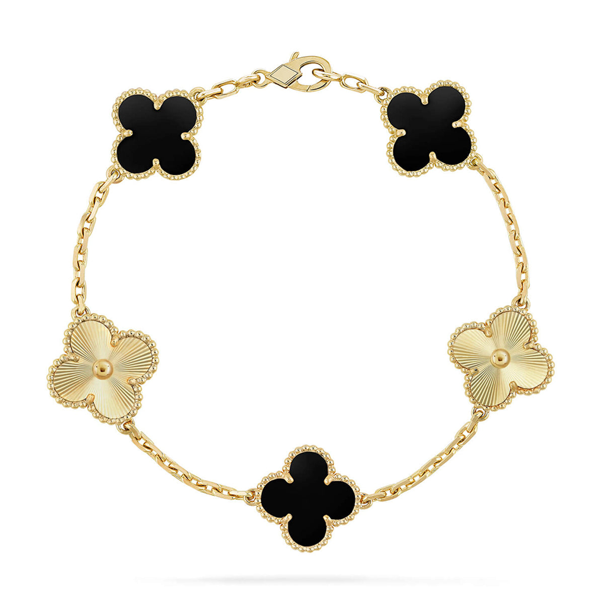 [Moco]New CLOVER 5 MOTIF ONYXS BRACELET COLLECTION